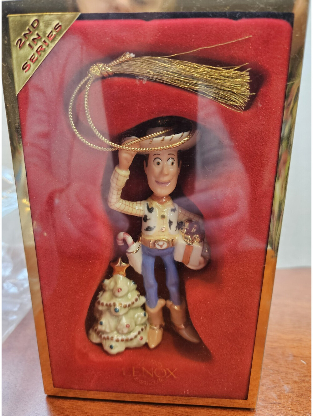 New Lenox Toy Story Howdy Holiday Ornament WOODY Disney Pixar 2nd in series
